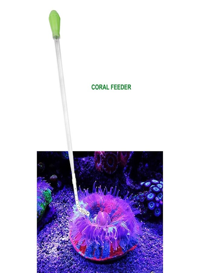 Fecsam 50ml Manual Coral Fish Feeder/Water Changer/Waste Remover with 2pcs Extension Pipes, Fecsam 17.7inch Aquarium Clean Tool for Fish Tank Cleaning, Aquatic Pipette Dropper, Gravel Cleaner Siphon - Image 2